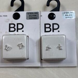 BP Sterling Silver Dipped Earrings Set